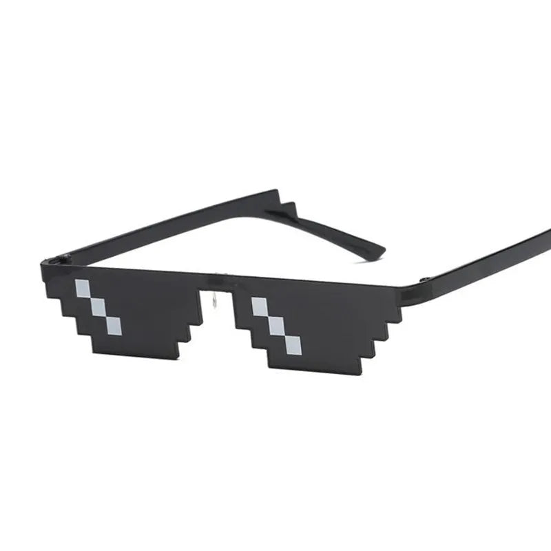 Glasses 8 Bit MLG Pixelated Sunglasses Woman Brand Thug Life Party Eyeglasses Ladies Vintage Female Eyewear