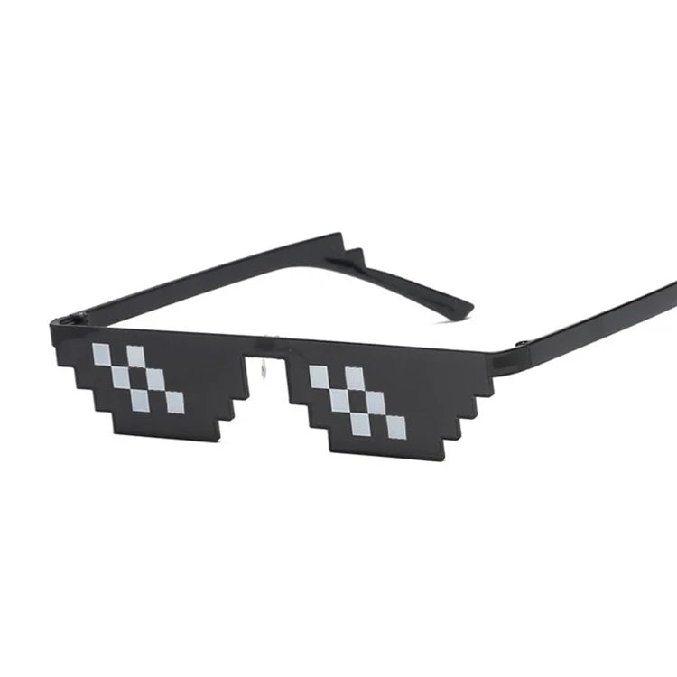 Glasses 8 Bit MLG Pixelated Sunglasses Woman Brand Thug Life Party Eyeglasses Ladies Vintage Female Eyewear