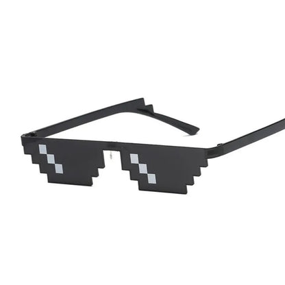 Glasses 8 Bit MLG Pixelated Sunglasses Woman Brand Thug Life Party Eyeglasses Ladies Vintage Female Eyewear