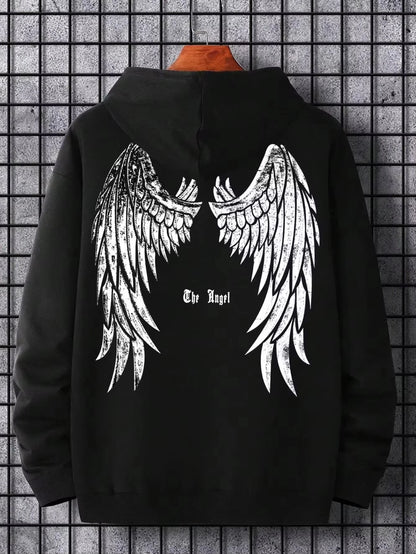Hip Hop Hoodie Men's Spring and Autumn Hooded Cotton Oversized Unisex Pullovers European Wood Casual Outdoor Sweatshirts Hoodie