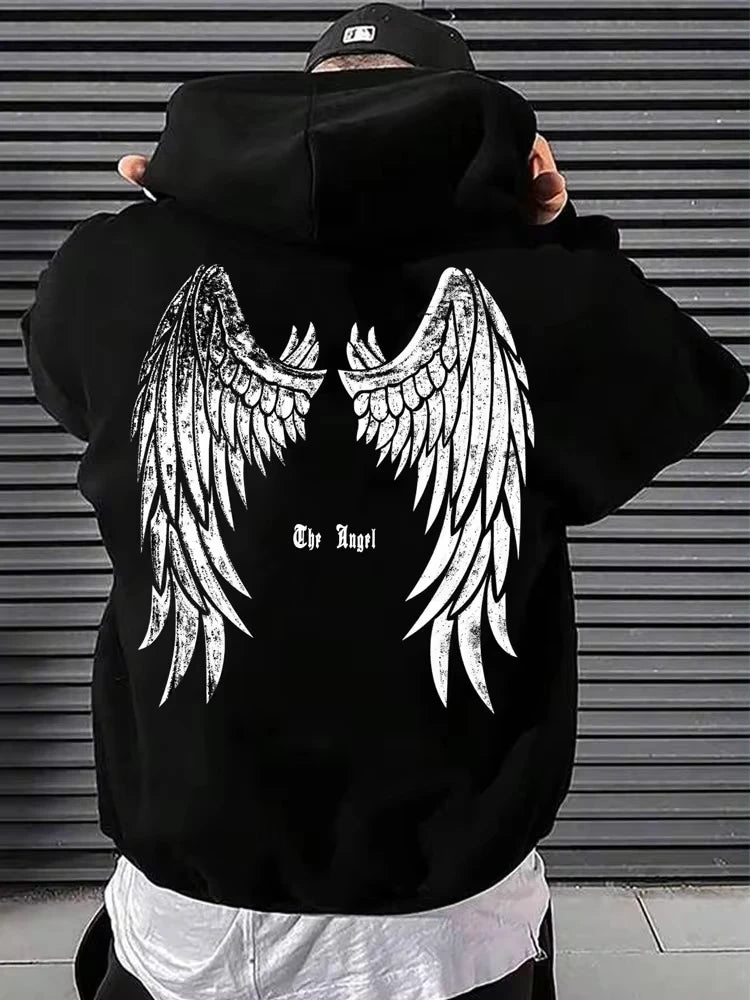 Hip Hop Hoodie Men's Spring and Autumn Hooded Cotton Oversized Unisex Pullovers European Wood Casual Outdoor Sweatshirts Hoodie