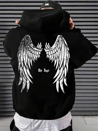Hip Hop Hoodie Men's Spring and Autumn Hooded Cotton Oversized Unisex Pullovers European Wood Casual Outdoor Sweatshirts Hoodie