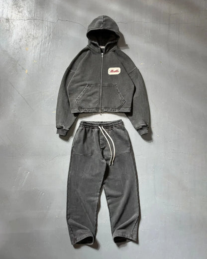 American Fashion Trend Joker Hip Hop Loose Men Suit Street Y2K Casual Punk Rock Sweatshirt Hoodie Unisex Harajuku Wide-leg Pants
