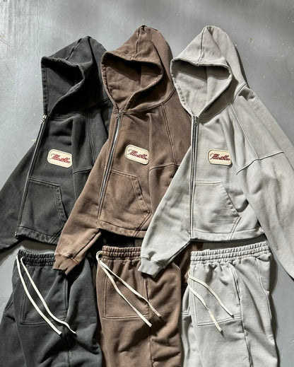American Fashion Trend Joker Hip Hop Loose Men Suit Street Y2K Casual Punk Rock Sweatshirt Hoodie Unisex Harajuku Wide-leg Pants